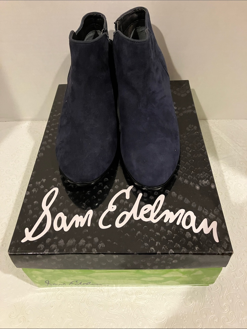 Sam Edelman Navy Suede Chukka Boots for Men